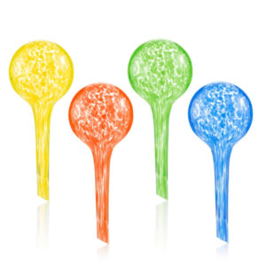 Set 4 buc Irigator automat ceramic glob de sticla pentru ghivece cu flori Ballwooters Innovagoods