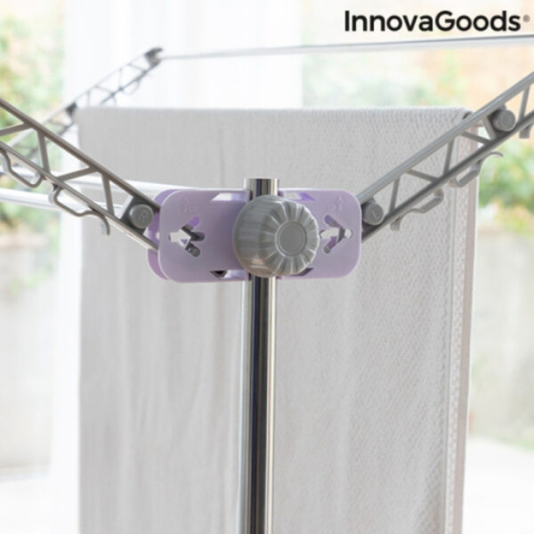 Suport electric de Uscat rufe economic, pliabil, cu flux de aer Breazy Innovagoods, 12 Bare, 24W