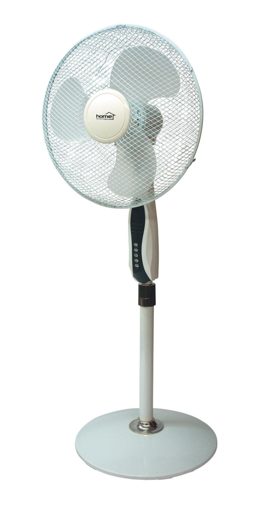 Ventilator cu picior, 45W, telecomanda, viteza reglabila, diametru 40 cm, Temporizator, Oscilare, Reglabil, Silentios, Alb