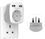 Adaptor priza Marea Britanie, Europe to UK, Tessan TS-611, EU - UK, 2 x USB - 2,4A, 10A