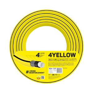 Furtun pentru gradina Cellfast 4YELLOW 1/2", 50 m, 4 straturi, protectie UV, antirasucire
