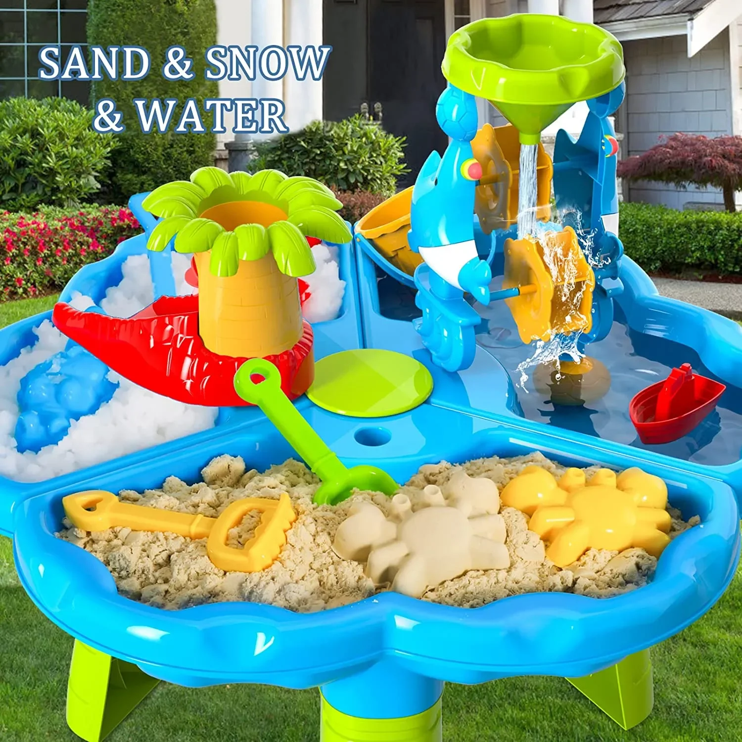 Masuta de joaca Rovo J9125 pentru apa si nisip, accesorii incluse