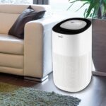 Purificator de aer Home cu lumina UV, 5 etape de filtrare, Touch Screen, Mod Auto, Timer, CADR 400 mc/h, 50 mp