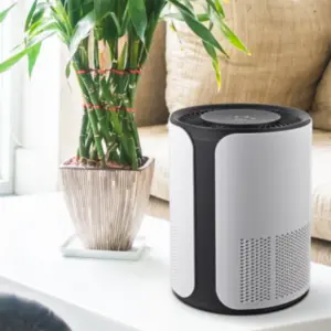 Purificator de aer Home Smart WiFi, True Hepa, Ionizare, Touch Screen, Timer, Indicator schimbare filtru, CADR 150 mc/h, 28W