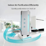 Lampa UV-C profesionala pentru dezinfectia aerului in prezenta persoanelor, telecomanda, temporizator, 60mc/h, 300W