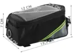 Geantuta de bicicleta cu compartiment pentru telefonul mobil, montare pe cadru, waterproof
