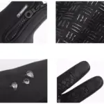 Manusi touchscreen, impermeabil, negru, marimea XL, Trizand