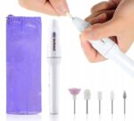 Mini freza de intretinere a unghiilor cu baterii Beautylushh, indepartare cuticule, modelare, slefuire, lustruire, 5 viteze, pentru unghii naturale si artificiale