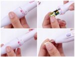 Mini freza de intretinere a unghiilor cu baterii Beautylushh, indepartare cuticule, modelare, slefuire, lustruire, 5 viteze, pentru unghii naturale si artificiale