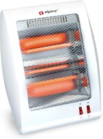 Radiator electric halogen, 800W, 2 trepte de incalzire, alb