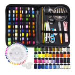 Trusa de croitorie Ruhhy cu ace pentru cusut, papiote, foarfeca si accesorii, 128 piese