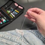Trusa de croitorie Ruhhy cu ace pentru cusut, papiote, foarfeca si accesorii, 128 piese