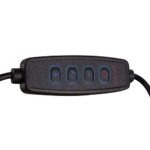 Lupa de lucru cu lumina LED Izoxis, sticla optica, culoare lumina reglabila, 10 niveluri de intensitate, USB, negru