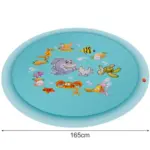 Covoras de apa cu fantana arteziana, Kruzzel Summer Joy, diametru 165 cm, albastru
