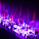 Semineu Electric incorporabil sau de perete 3D Dalas Majestic XXL, 30 de combinatii de culori, 182,8 x 49,3 cm, Incalzire, Termostat, Telecomanda, Timer, 1500W