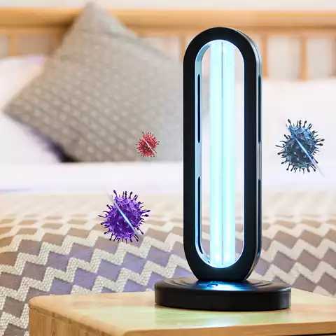 Lampa UV C germicida cu dubla sterilizare UVC si Ozon telecomanda functie delay 36W 1